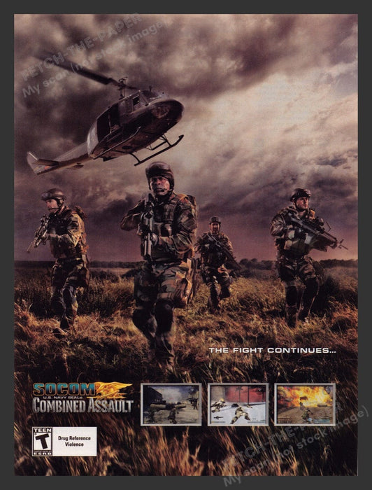 2007 SOCOM: Combined Assault U.S. Navy Seals Video Game Print Advertisement