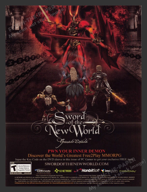 2007 Sword of the New World "Inner Demon" Video Game Print Advertisement