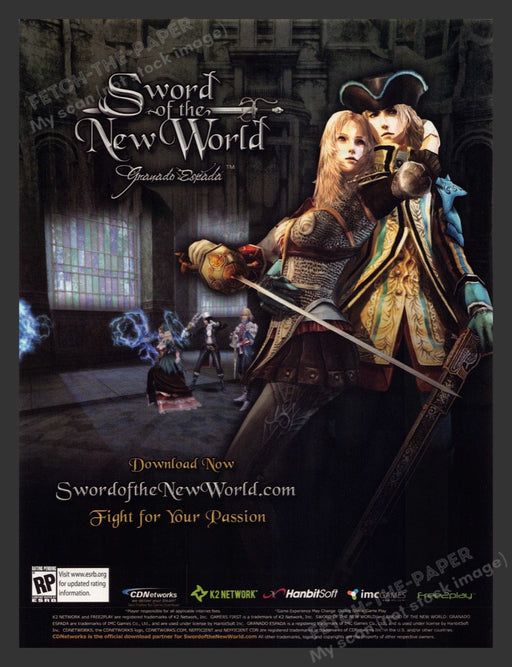 2007 Sword of the New World Video Game Print Advertisement