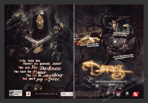 2007 The Darkness Video Game Print Advertisement (2 pgs)