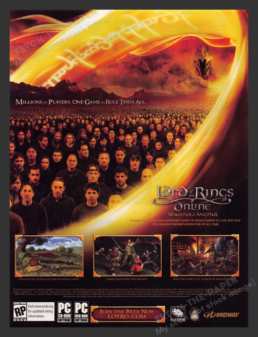 2007 The Lord of the Rings: Shadows of Angmar Fire Video Game Print Ad