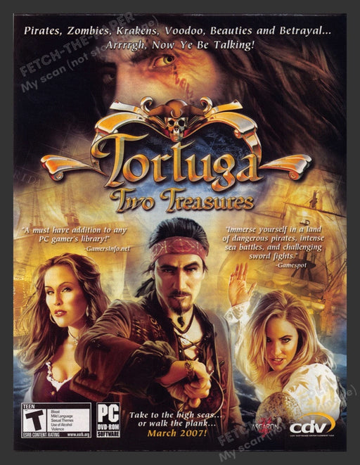 2007 Tortuga: Two Treasures Video Game Print Advertisement