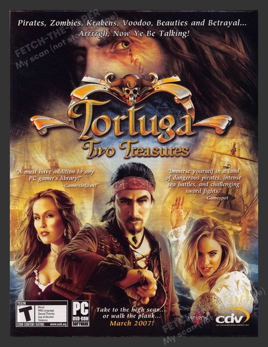 2007 Tortuga: Two Treasures Video Game Print Advertisement