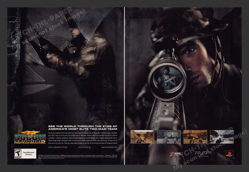 2007 U.S. Navy Seals SOCOM: Fireteam Bravo 2 Video Game Print Ad (2pgs)