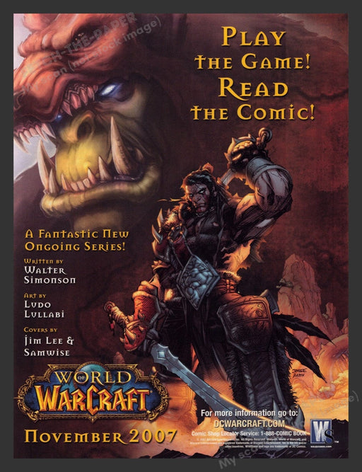 2007 World of Warcraft Video Game Print Advertisement