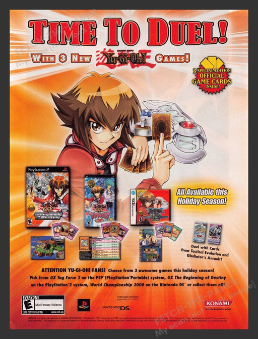 2007 Yu-Gi-Oh! Video & Trading Card Games Print Advertisement