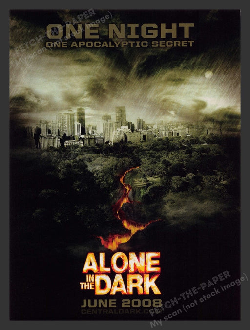 2008 Alone in the Dark Fissure in Crust Video Game Print Advertisement