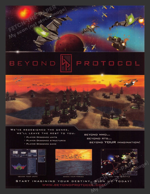 2008 Beyond Protocol Video Game Print Ad