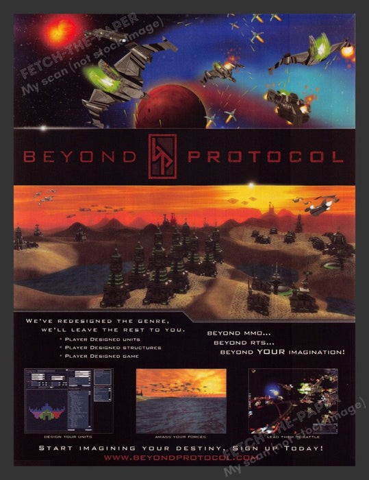 2008 Beyond Protocol Video Game Print Ad