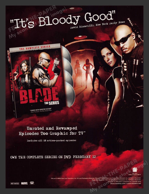 2008 Blade The Series DVD Promo Print Advertisement Ad
