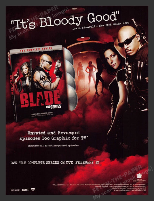 2008 Blade The Series DVD Promo Print Advertisement Ad
