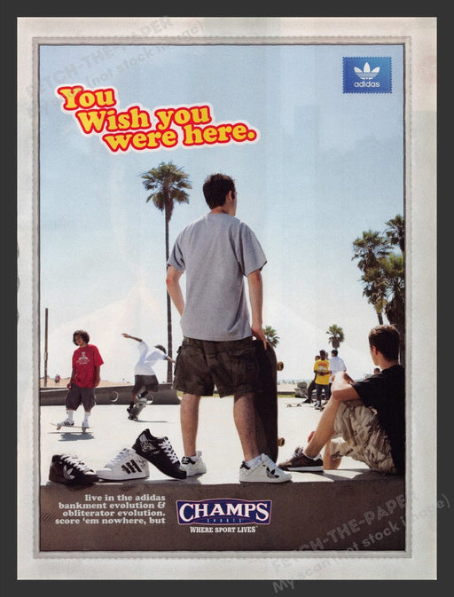 2008 Champs Sports Shoes Skate Park Print Advertisement Ad