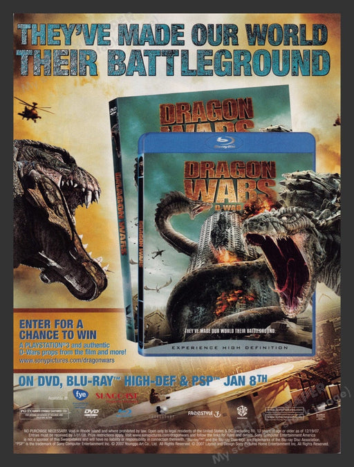 2008 Dragon Wars: D-Wars Movie Release Print Advertisement