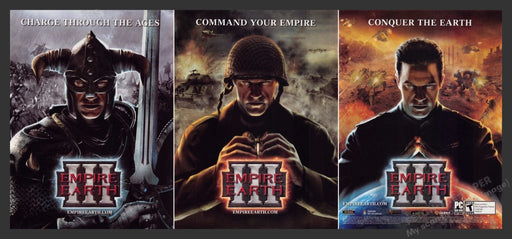 2008 Empire Earth III Video Game Print Advertisement (3 pgs)