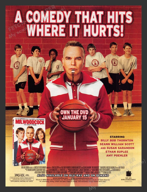 2008 Mr. Woodcock Movie Release Promo Print Advertisement Ad
