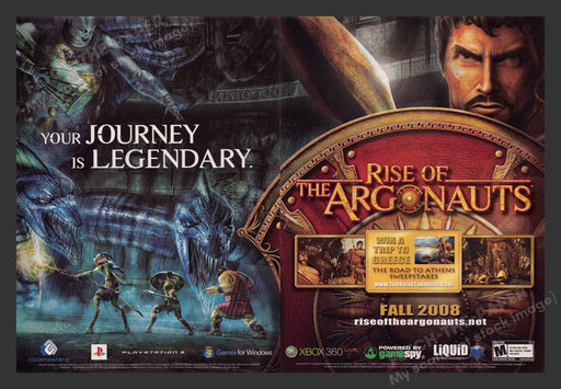 2008 Rise of the Argonauts Video Game Print Advertisement (2 pgs)
