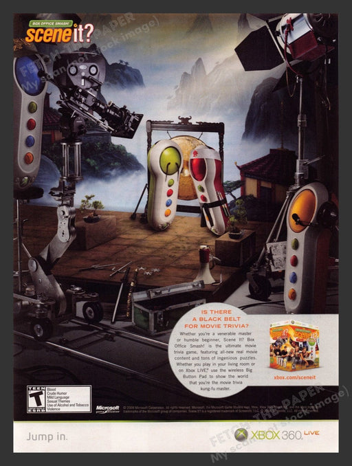 2008 Scene It? Box Office Smash! Video Game Print Advertisement