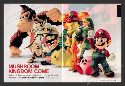2008 Super Smash Bros. Brawl Video Game Print Advertisement (2 pgs)