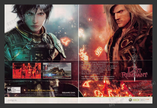 2008 The Last Remnant Video Game Print Advertisement (2 pgs)