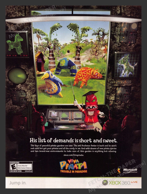 2008 Viva Pinata: Trouble in Paradise Video Game Print Advertisement