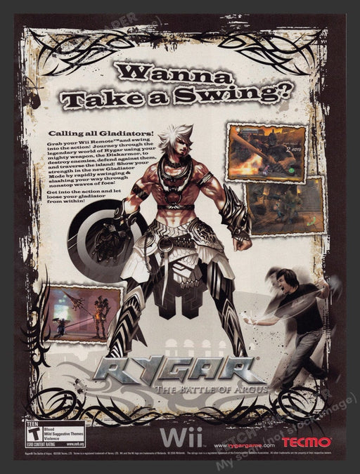 2009 Rygar: The Battle of Argus Video Game Print Advertisement