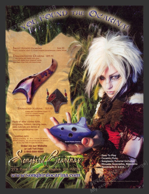 2011 Songbird Ocarina! Print Advertisement