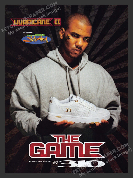 2007 Print Advertisement 310 Footwear Collection The Game Rapper Musician Ad.