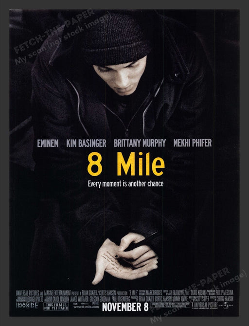 2002 8 Mile Movie Release Print Advertisement Ad