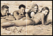 Abercrombie & Fitch Swimwear 1990s Print Advertisement (2 pages) 1998 Beach Sand Fetch the Paper!