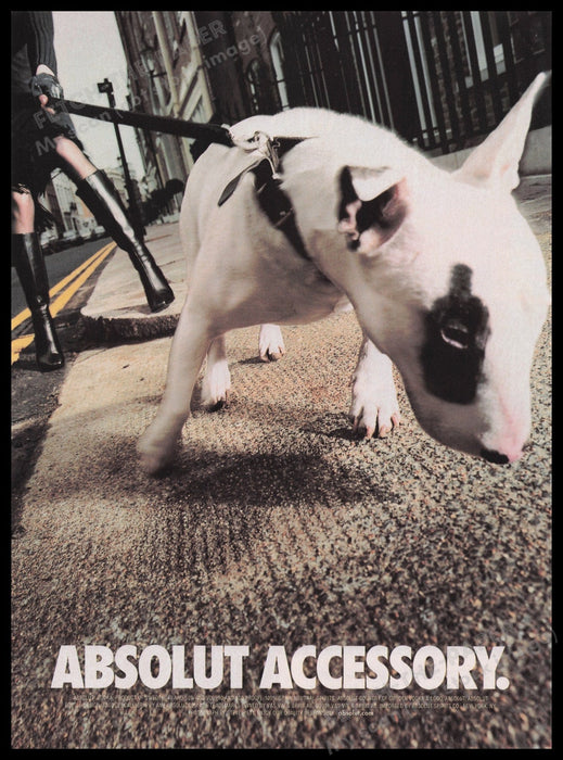 Absolut 2000s Print Advertisement Ad 2002 Fetch the Paper!