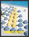 2001 Absolut Citron Beach Umbrella Bottle Layout Alcohol Print Advertisement.