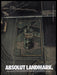 Absolut Landmark Vodka 1990s Print Advertisement Ad 1991 Crop Circle Fetch the Paper!
