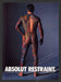 1998 Absolut Restraint Naked Tattooed Man Print Advertisement Ad