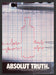 1995 Absolut Truth Lie Detector Test Print Advertisement Ad