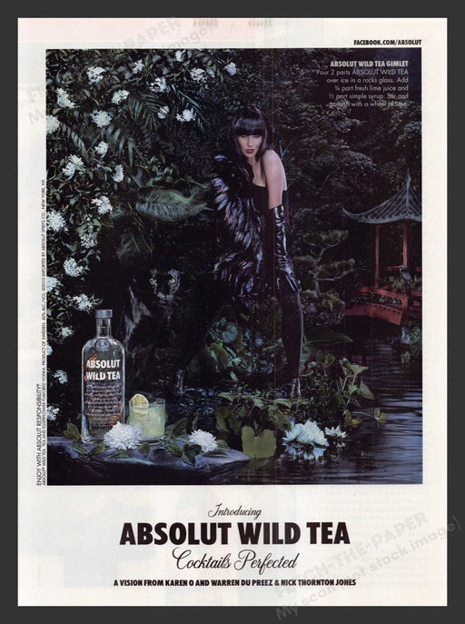 2011 Absolut Vodka Wild Tea Print Advertisement Ad