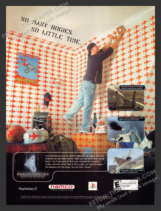 2001 Ace Combat 4: Shattered Skies Video Game Print Advertisement.