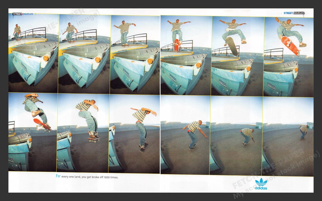 2004 Adidas Clothing Apollo Cutts Athlete Print Advertisement (2 Pages).