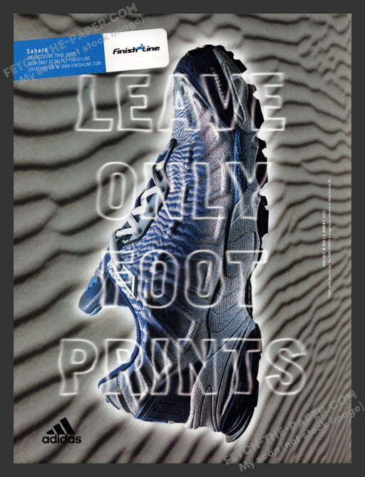2000 Adidas Shoes Sahara Trail Print Advertisement Ad.