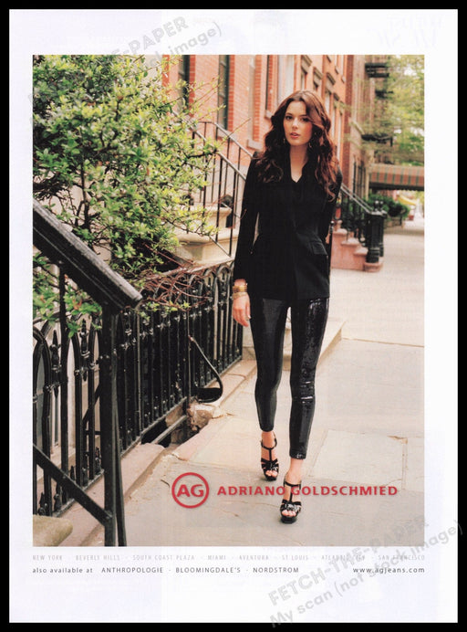 Adriano Goldschmied Clothing 2000s Print Advertisement Ad 2011 Legs Walking City Fetch the Paper!