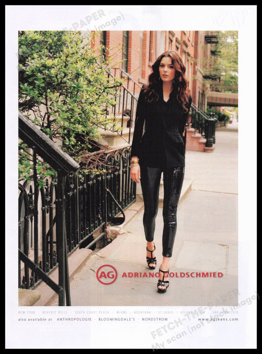 Adriano Goldschmied Clothing 2000s Print Advertisement Ad 2011 Legs Walking City Fetch the Paper!