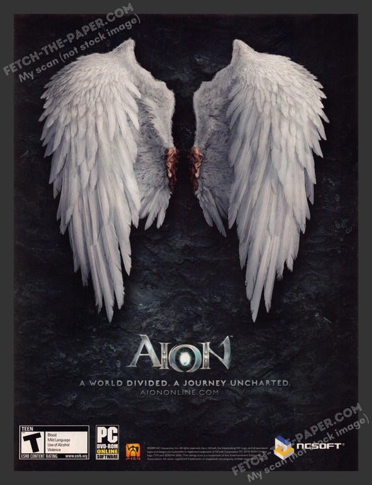 2009 Print Advertisement Aion Video Game Ad.