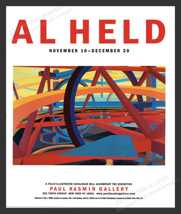 2008 Al Held NYC Art Gallery Show Print Advertisement Ad