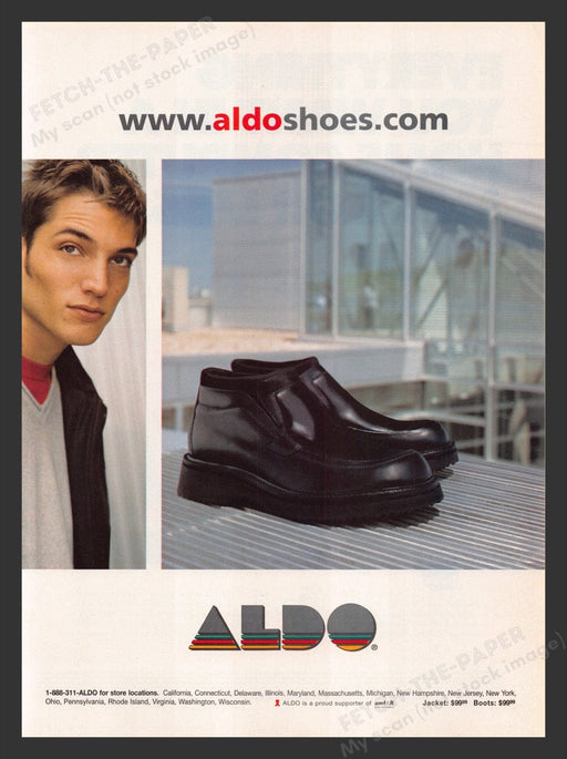1999 Aldo Shoes Men's Building Print Advertisement Ad