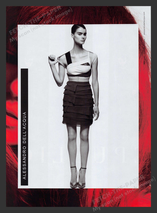Alessandro Dell'Acqua 2000s Print Advertisement 2007 Legs Fashion Designer Model Fetch the Paper!