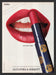 Alexandra de Markoff 1990s Print Advertisement 1995 Cosmetics Lips Like Hers Fetch the Paper!