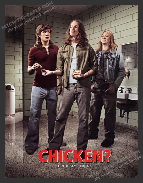 2006 Altoids "Chicken?" Curiously Strong Mints Print Advertisement Ad.