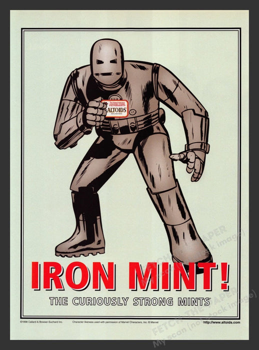 2000 Altoids "Iron Mint!"  Print Advertisement Ad