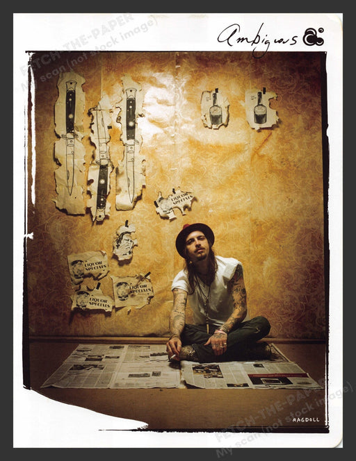 2005 Ambiguous Clothing Ragdoll Print Advertisement.