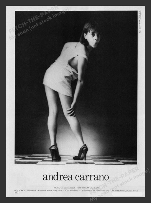 Andrea Carrano Shoes Dressed Up Like Mommy 1980s Print Advertisement 1983 Fetch the Paper!