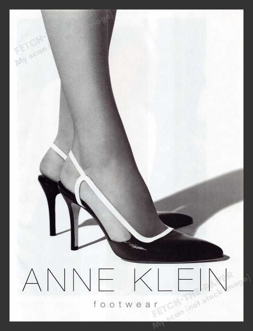 1996 Anne Klein Footwear Legs, Feet Shoes Print Advertisement Ad